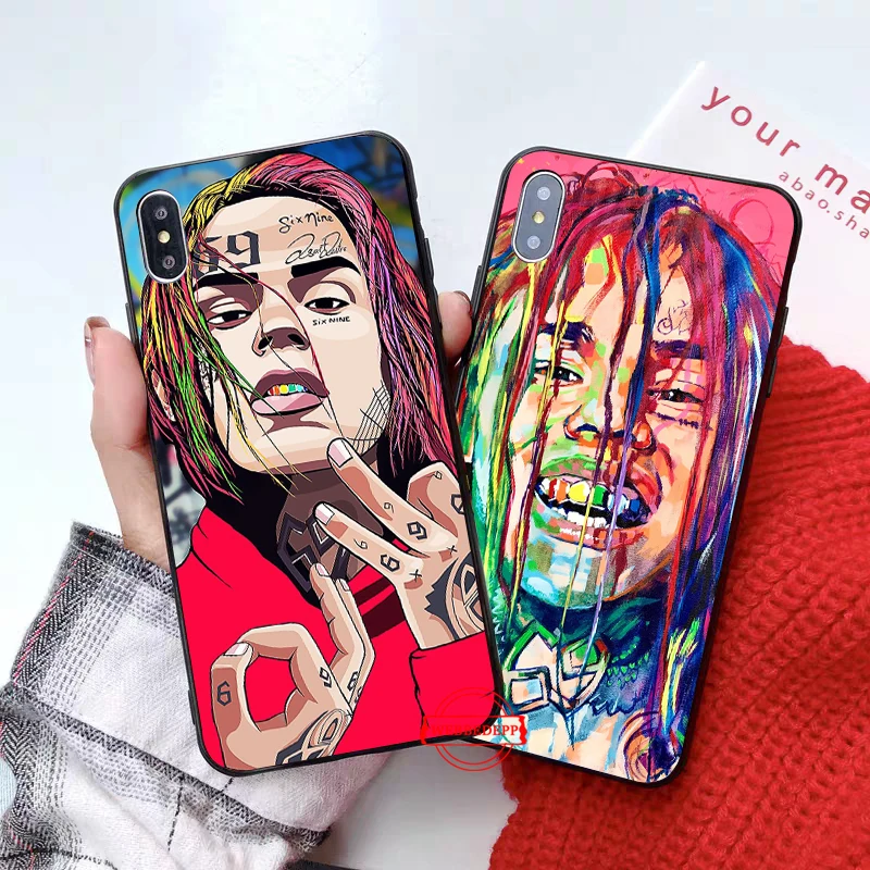 Силиконовый мягкий чехол в стиле хип хоп rapero Tekashi 69 для iPhone 5 SE 5S 6 6S Plus 7 8 11 Pro X XS Max