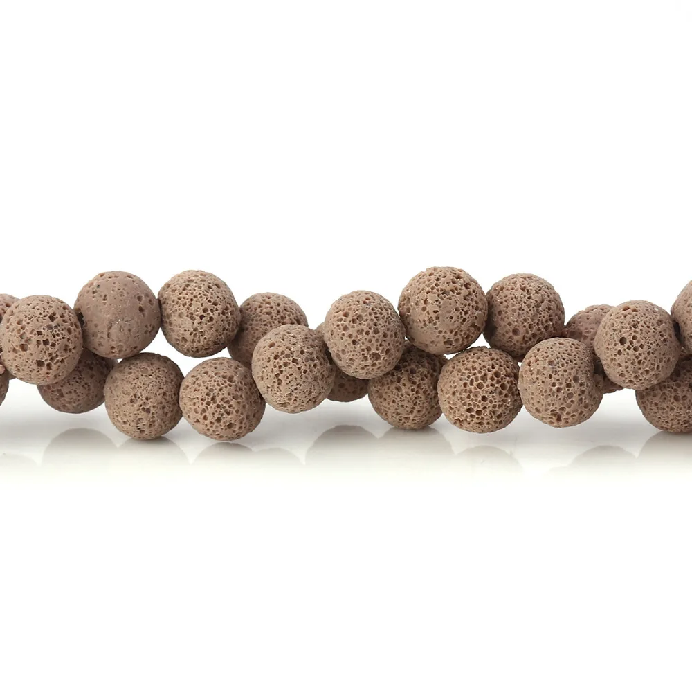 DoreenBeads полимерные глиняные Бусины круглые кофейные имитация Лава Рок около 9-8 мм
