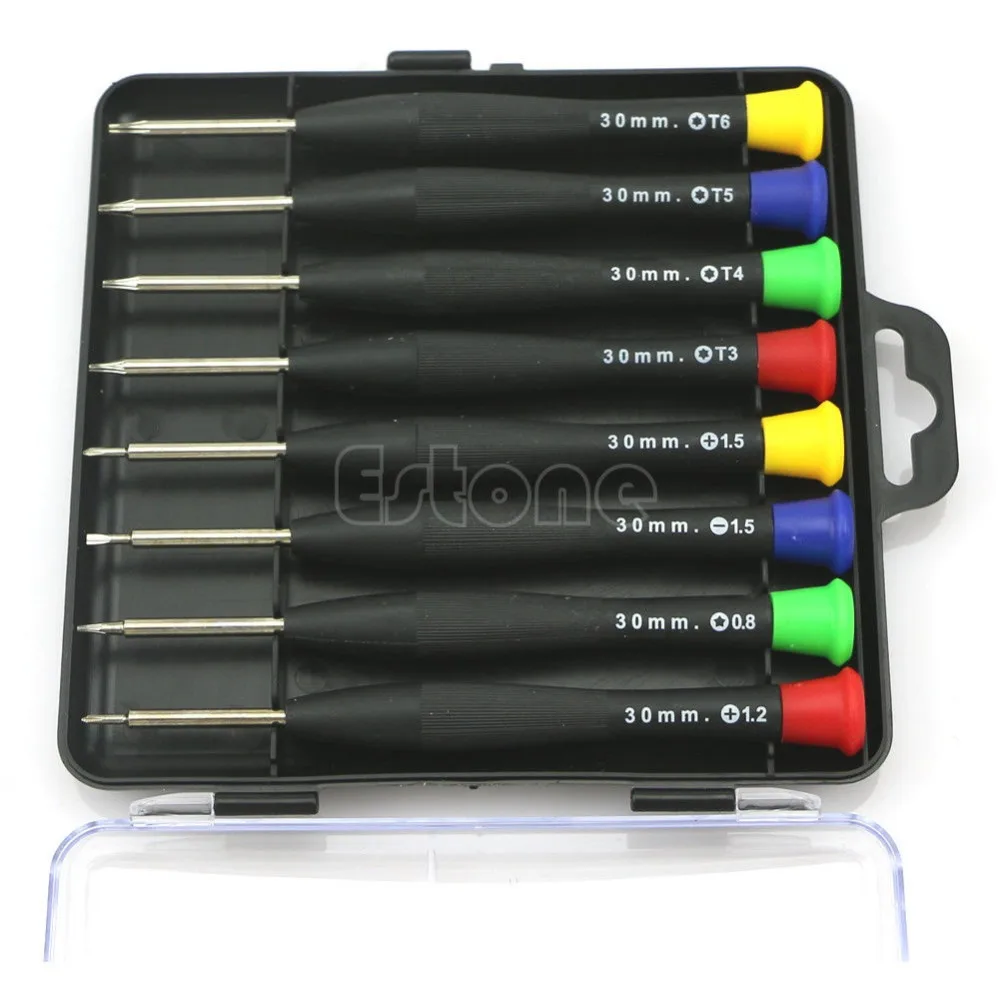 

New 8 in 1 Precision Mini Screwdriver Pocket Repair Tools Set For Cell Phone PC