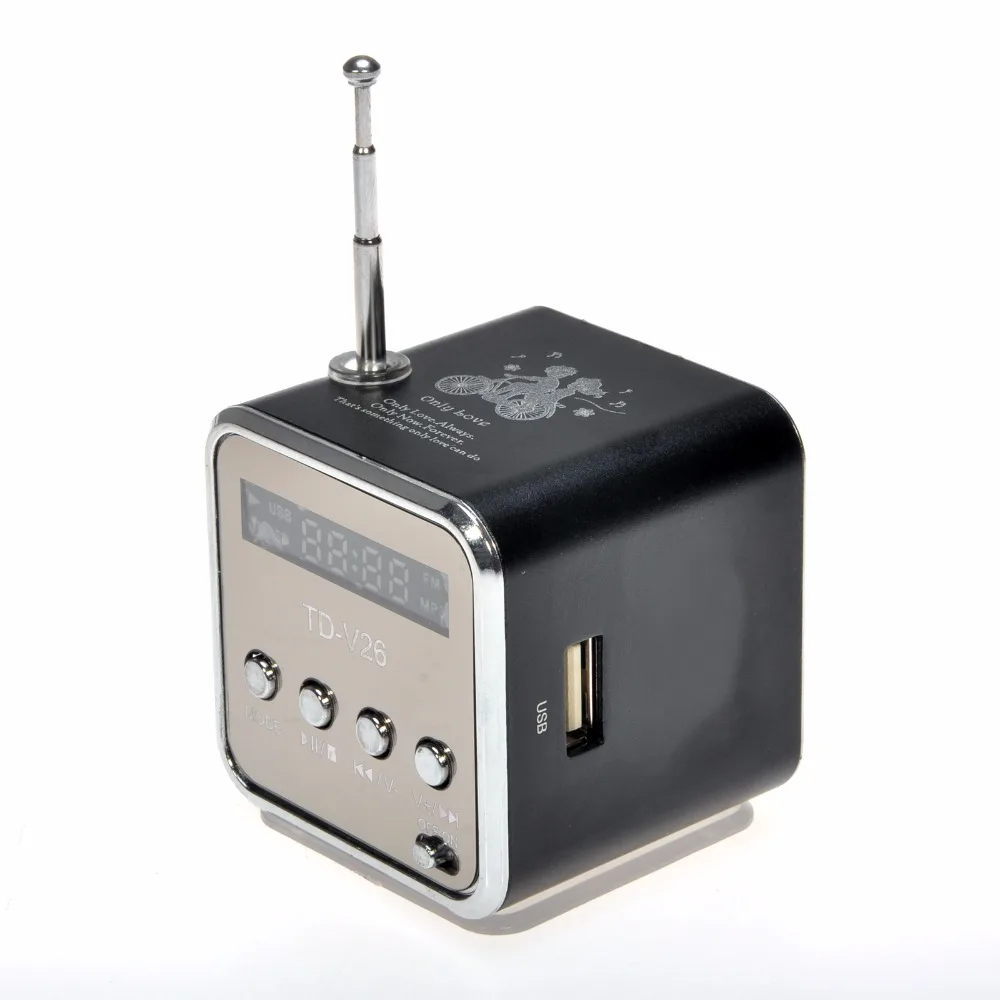 Портативный мини музыкальный динамик Kebidu с поддержкой SD TF MP3 fm радио USB стереозвук