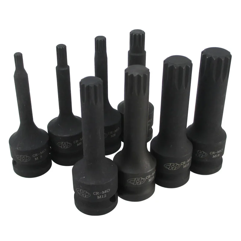 Головки huafeng Big Arrow Heavy Duty 1/2 &quotУдарный м головки для торцового ключа Набор 8 шт. M5 M6
