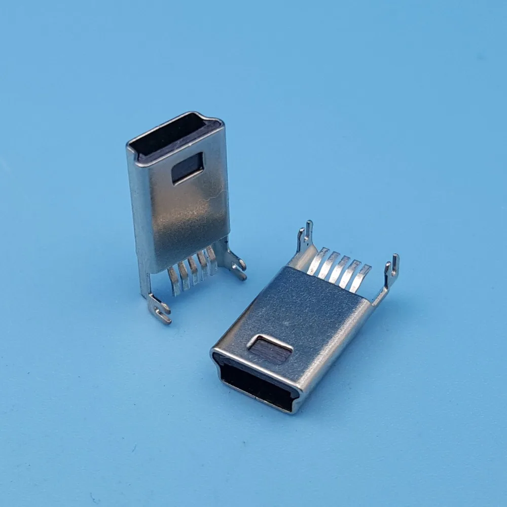 50 шт. Mini usb Тип B Мужской 5Pin разъем SMT печатного монтажа припоя Разъем |