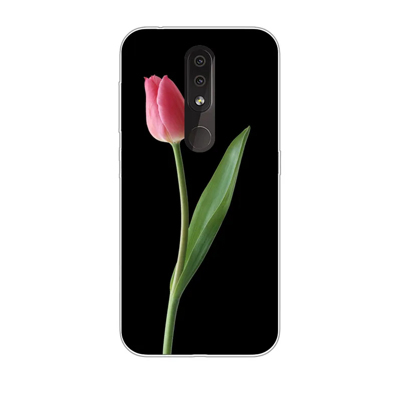 Чехол для Nokia 4 2 мягкий чехол из ТПУ с разноцветными лепестками Nokia4.2 телефона Coque