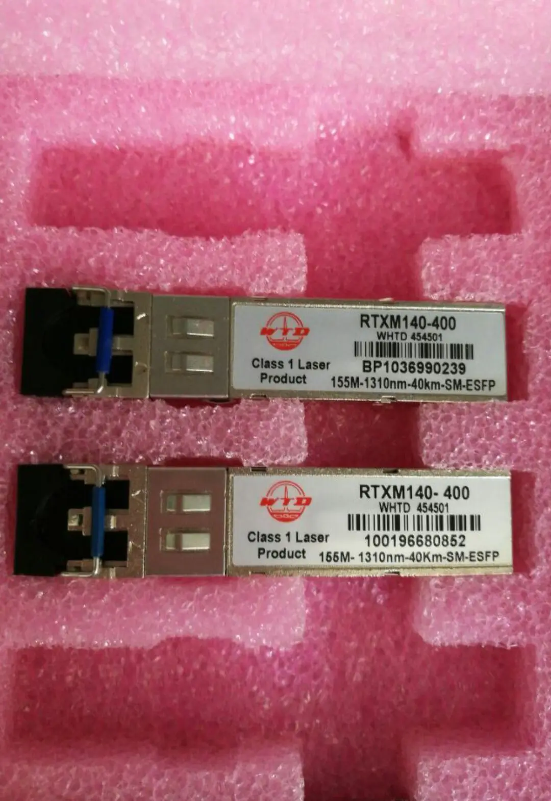 

Original RTXM140-400 155M-1310nm-40km-SM-ESFP WTD light module