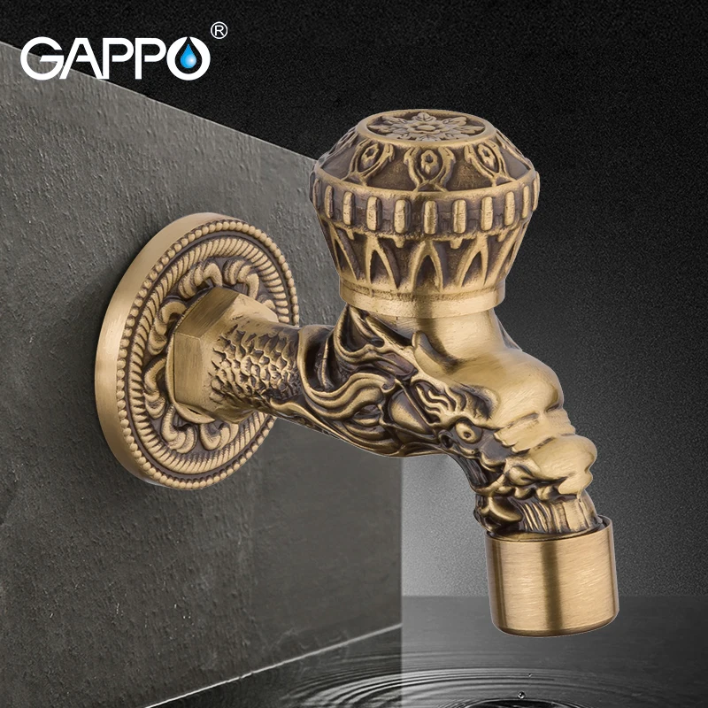 GAPPO латунные краны античные настенные для стиральной машины мойки садовые
