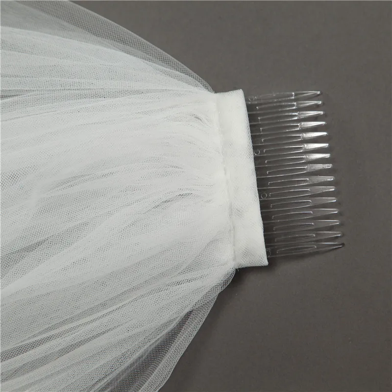 Tidetell Wedding Veils Tulle 3.5 Meter Length Lace Edge Simple Appliques Free Shipping Cheap Bridal New Veil With Comb | Свадьбы и