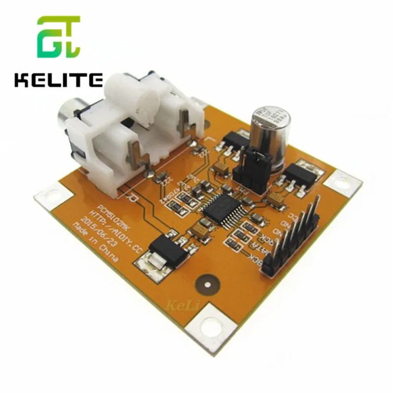 PCM5102 ЦАП Декодер I2S плеер собранная плата 32 бит 384K за пределами ES9023 PCM1794