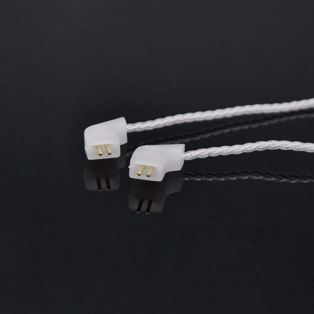 KZ ZST ED12 ZS6 ZS5 кабель 2pin 0,75 мм обновлен с серебряным покрытием кабель для обновления наушников для наушники KZ ZST ED12 ZS5 ZS6