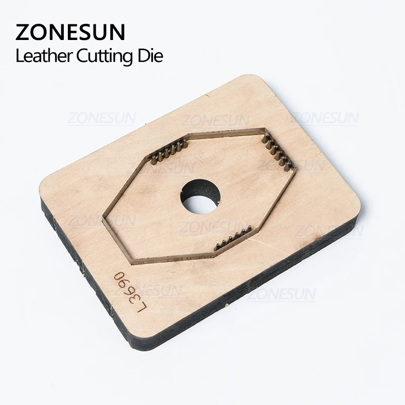 ZONESUN C1 держатель для банковской кредитной карты деревянный шаблон работы с кожей