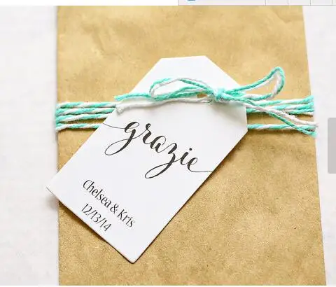 Персонализированные Бирки для подарков на свадьбу или помолвку благодаie