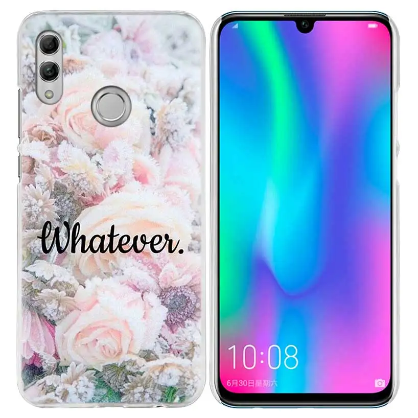 05 Красивый чехол с цветочным рисунком розы для huawei Honor 8X Y9 9 10 Lite Play 8C 8S 8A Pro V20 20i 10i Y6 Y7 жесткий Роскошный чехол для телефона из поликарбоната - Цвет: 05