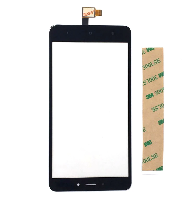 Сенсорный экран 5,5 дюйма для Xiaomi Redmi Note 4 дигитайзер сенсорный стекло объектива Pnael с лентой черный белый цвет