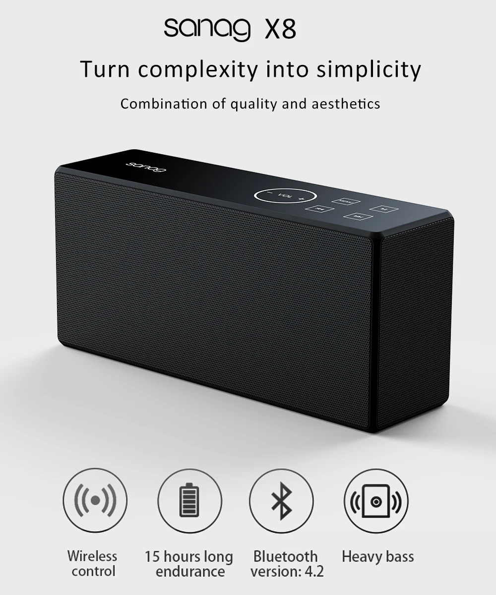 Беспроводная bluetooth-колонка металлическая Портативная звуковая коробка с
