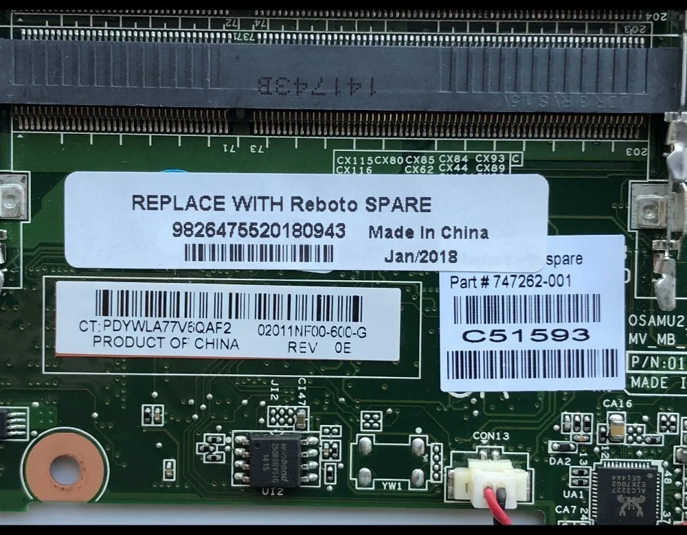 Высокое качество для HP Touchsmart 15-d материнская плата ноутбука 747262-501 747262-001 HD4000 hm76 s989