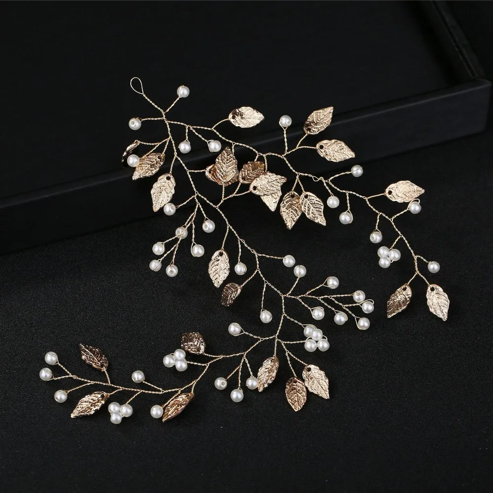 Elegant Tiara Hairwear Silver Pearl Headband Crystal Hair Jewelry Wedding Accessories Romantic Bridal Head Chain Headdress | Украшения и