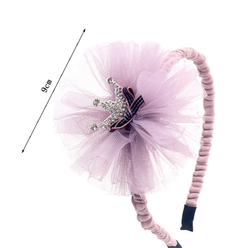Baby Girls Crown Headband Lace big flower Elastic Princess Hair Band Fashion New Style Children Kids Accessories | Детская одежда и