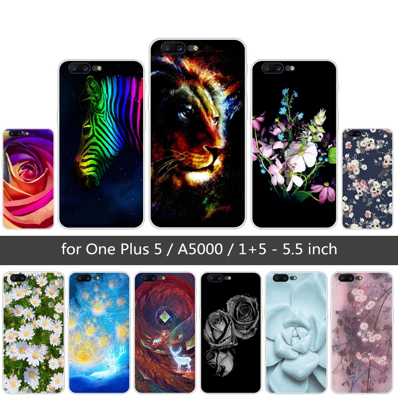 Для OnePlus 5 цветной чехол для телефона &quotдля OnePlus5 силиконовый мягкий TPU