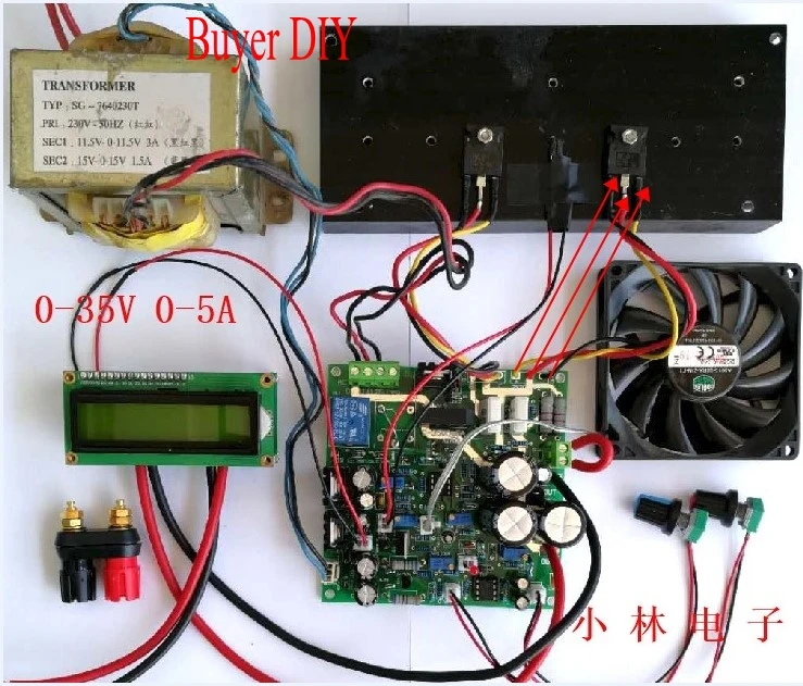 DIY комплекты CC CV силовой модуль DC 35 в 5A регулируемый постоянный напряжение постоянный ток источник питания регуляторы напряжения