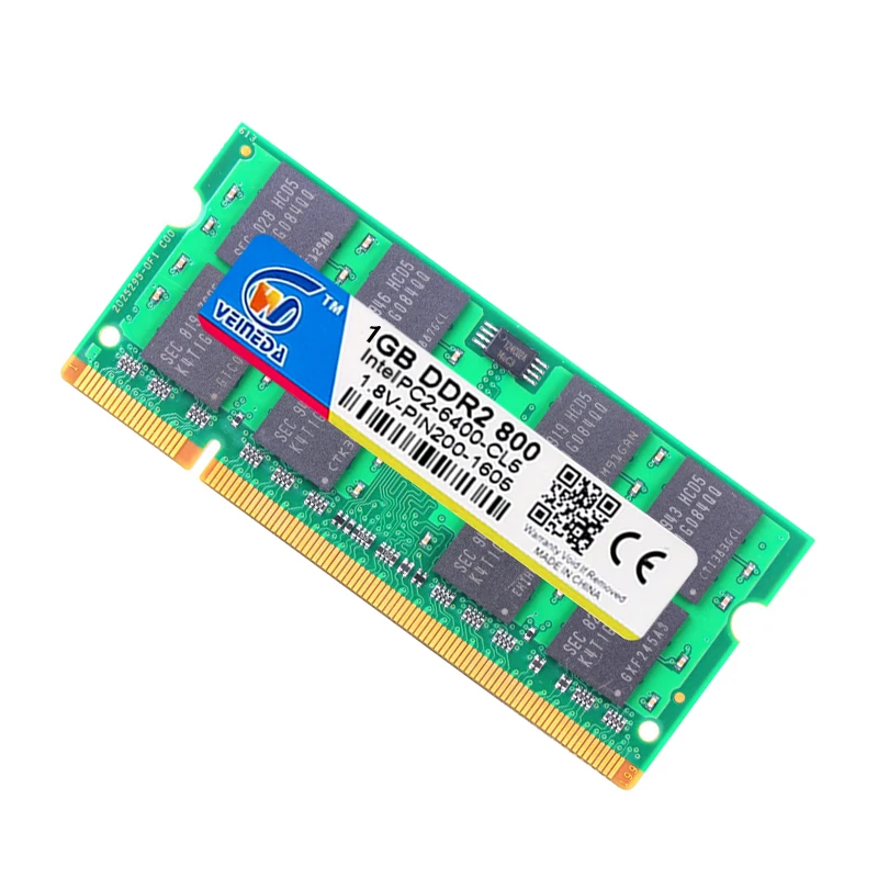 VEINEDA Ram ddr2 1 Гб 2 ГБ 4 800 МГц PC2-6400 Sodimm ddr 240PIN для всех ноутбуков Intel и AMD Mobo | Компьютеры