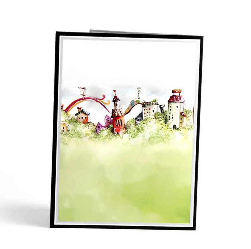 10 шт. открытки-поздравительные открытки с цветным принтом | Дом и сад