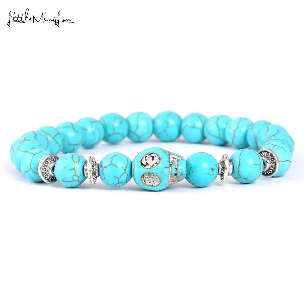 Маленький блестящий мужской браслет 8 мм из лавритового камня, браслеты и обручи с искусственными бусинами, Браслет-талисман Будды для йоги для женщин