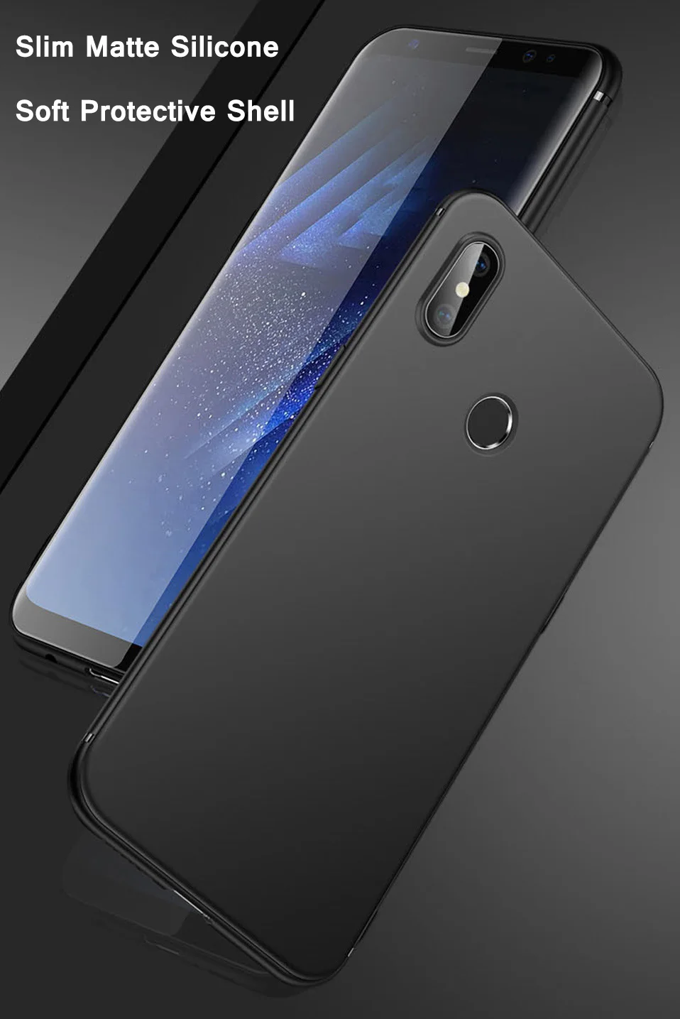 Новый тонкий силиконовый чехол для телефона Xiaomi mi Max3 9 Honor 8 Lite Мягкий матовый ТПУ 6