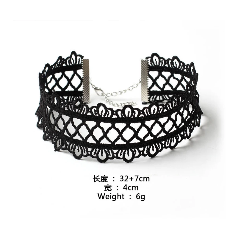 

Black Sexy Lace Chokers NecklaceS for Women Fashion Collar Necklace 2018 Jewellery Accessories Vintage Lace Chokers Jewelry