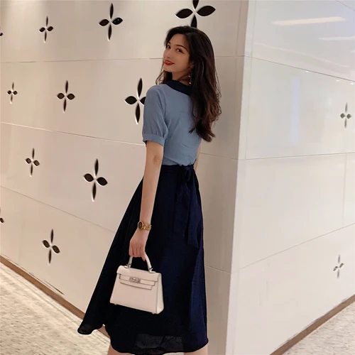 Винтажное платье с коротким рукавом воротник Питер Пэн лоскутные женские платья