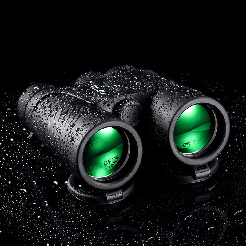 Powerful Binoculars For Hunting 10x42 BAK4 Prismaticos Safari with Strap Smartphone Clip HUTACT | Измерительные инструменты