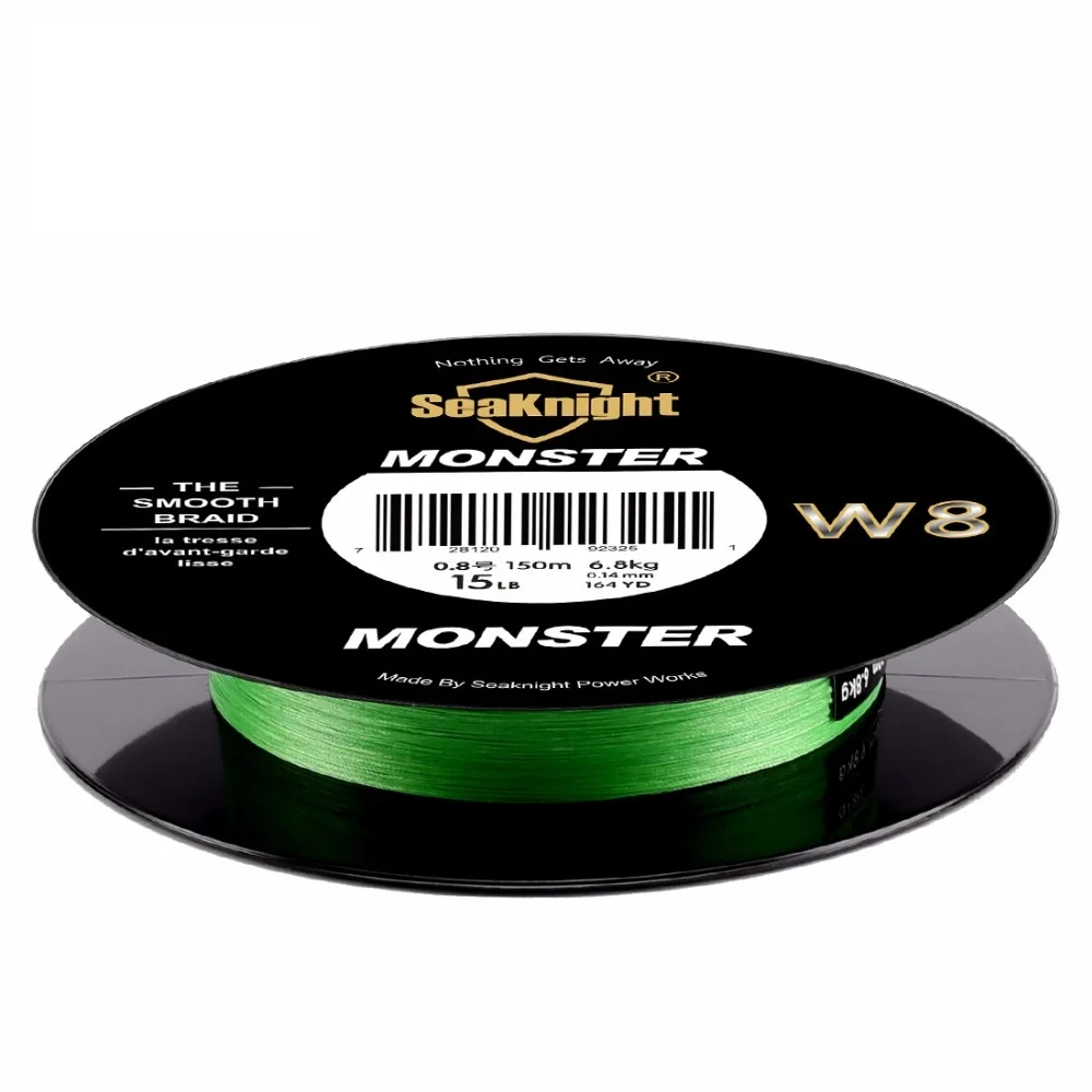Лучшая плетеная рыболовная леска nwe MONSTER W8 150 м 8 прядей пряди супертонкая
