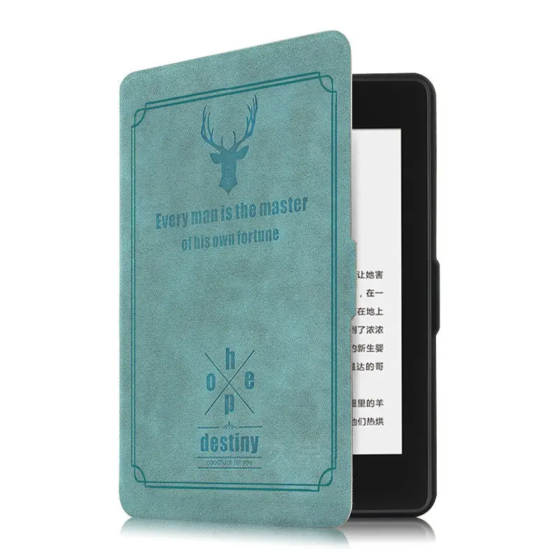 blue Ультратонкий чехол из искусственной кожи чехол для Amazon Kindle Paperwhite защитный чехол для нового Kindle paperwhite 4 чехол для электронной книги - Цвет: blue