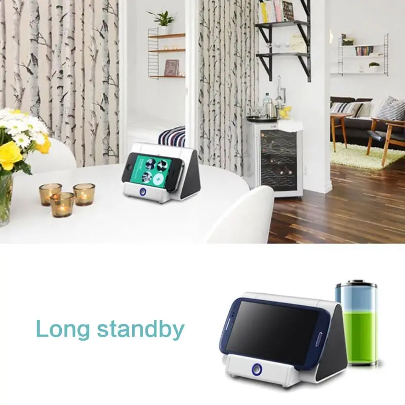Portable Wireless Induction Speaker Auto-sensing Speakers Mobile Phone Stand Mini Sound Box Audio Sensors Super Bass Loudspeaker