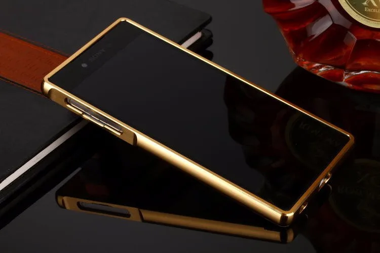 Для sony Z5 Премиум чехол Гибридный Металлический Алюминиевый Каркас акриловая зеркальная задняя крышка для телефона для sony Xperia Z5 Premium Z5 Plus Funda