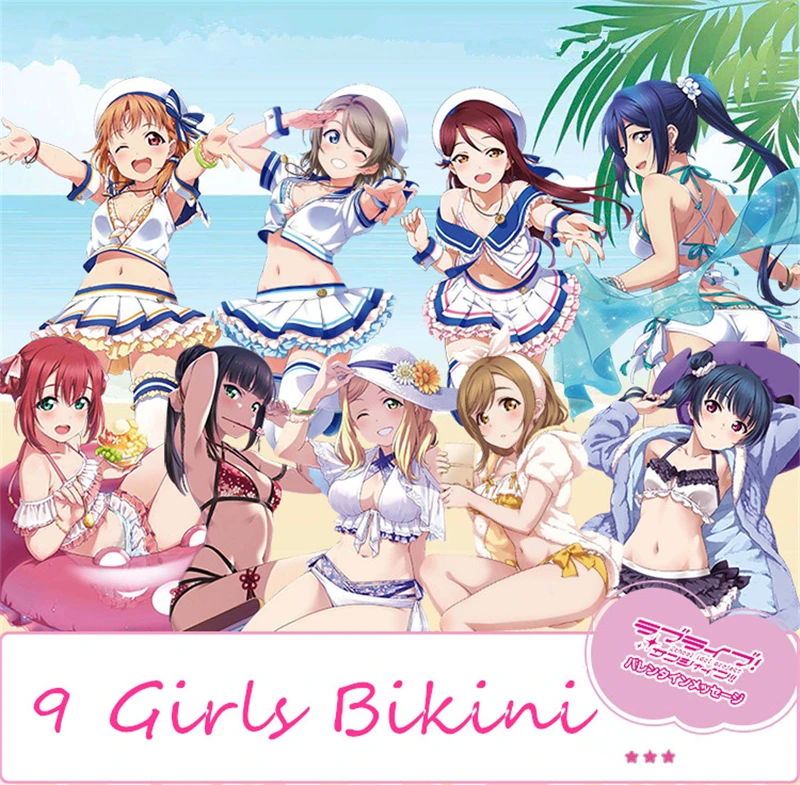 Love Live Sunshine Aqours G's Magazine костюм для косплея Chika Riko Dia Ruby Yoshiko Mari женские летние