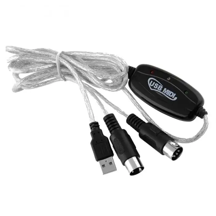 USB IN-OUT конвертер интерфейсного кабеля Midi PC для музыкальной клавиатуры адаптер шнур и T8