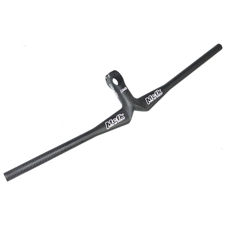 MCFK 3K углеродный руль MTB велосипед Интегрированный с стержнем 620/640/660/680/ 700 мм * 70/80/