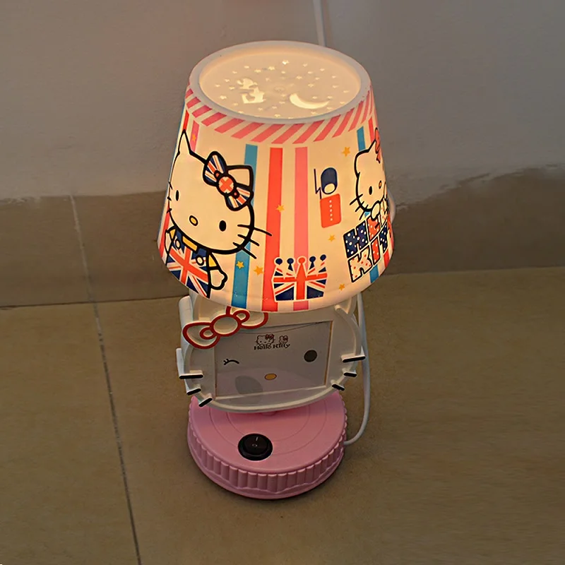 Розовые/красные светодиодные настольные лампы Hello Kitty ночные светильники