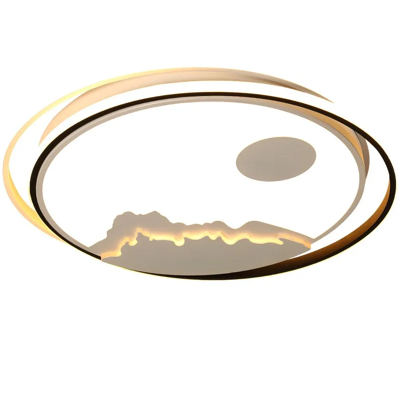 RC тусклый круглый светильник Современные светодиодные потолочные светильники