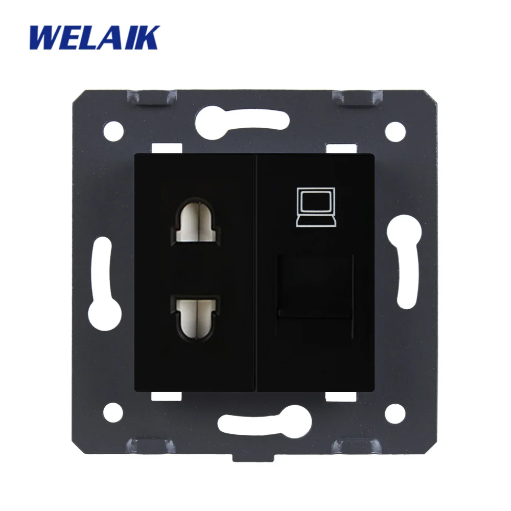 Многофункциональная розетка WELAIK с 2 отверстиями европейский стандарт
