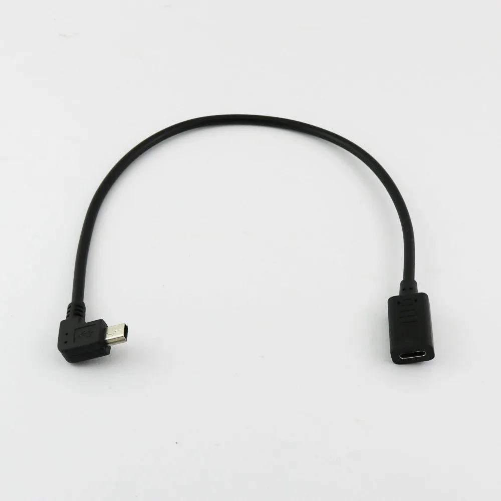 1x USB 3. 0 Type C Женский на мини 5 контактный Прямоугольный штекер для синхронизации