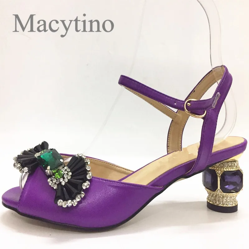 

Сандалии Macytino женские атласные, роскошный драгоценный камень, Хрустальный каблук, летняя модель, большие размеры