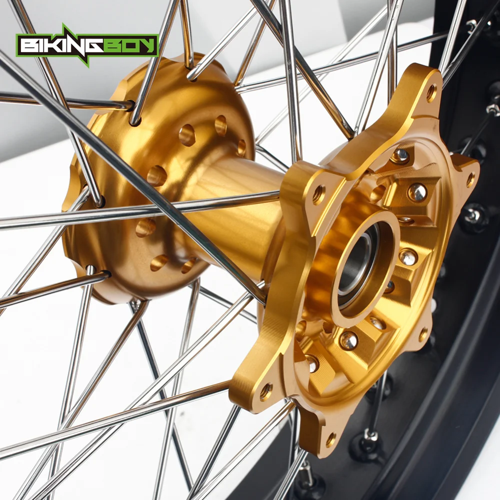 BIKINGBOY для Suzuki DRZ400SM 2005- DRZ 400 2000-2004 DRZ400S 2000- DRZ400E 2000-2007 передние задние колеса комплекты ступиц