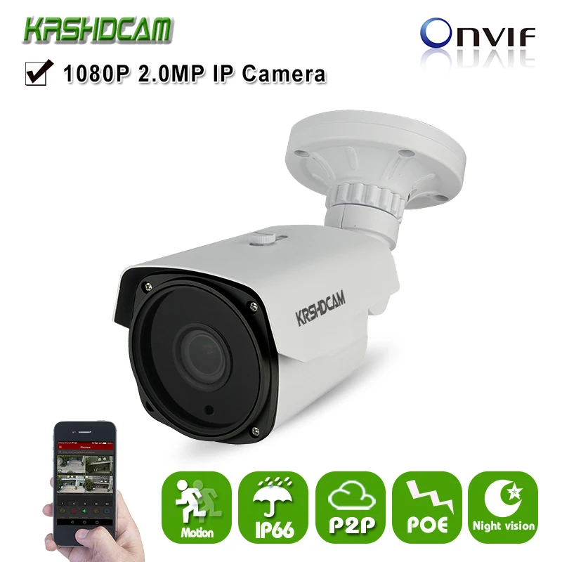 1080 P IP Камера POE Full HD 2.0MP ONVIF SONY IMX323 2 8-12 мм зум-объектив с переменным фокусным
