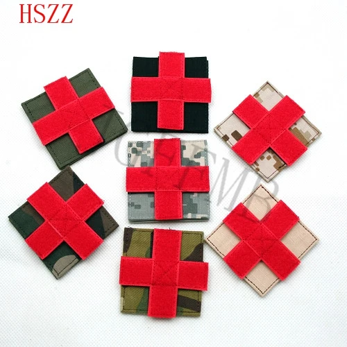 Медицинская спасательная Военная Тактическая нашивка с вышивкой Красного