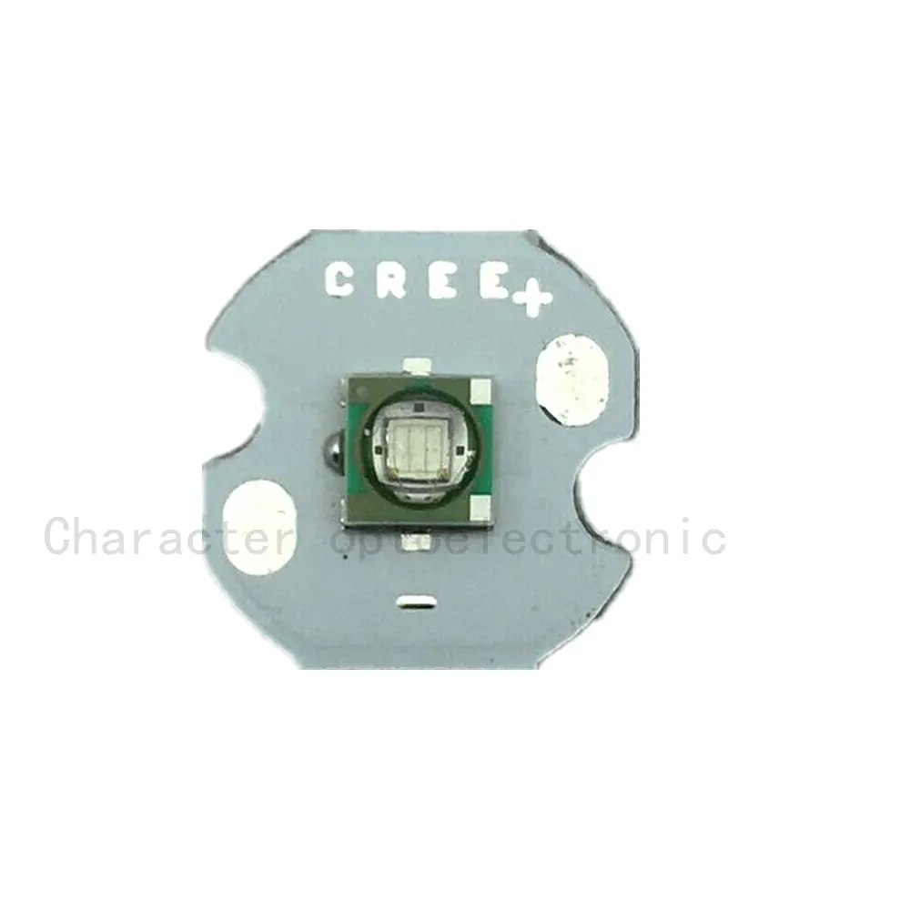 10 шт./лот Cree XPE XP E R3 1 3 Вт светодиодный эмиттер диодный синий 460 470 нм LED с радиатором
