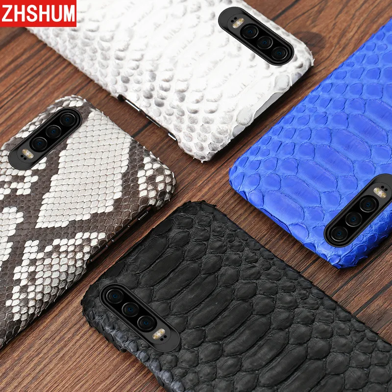 Чехол из натуральной змеиной кожи для Huawei P30 Pro P20 Lite P10 чехол питона ручной работы