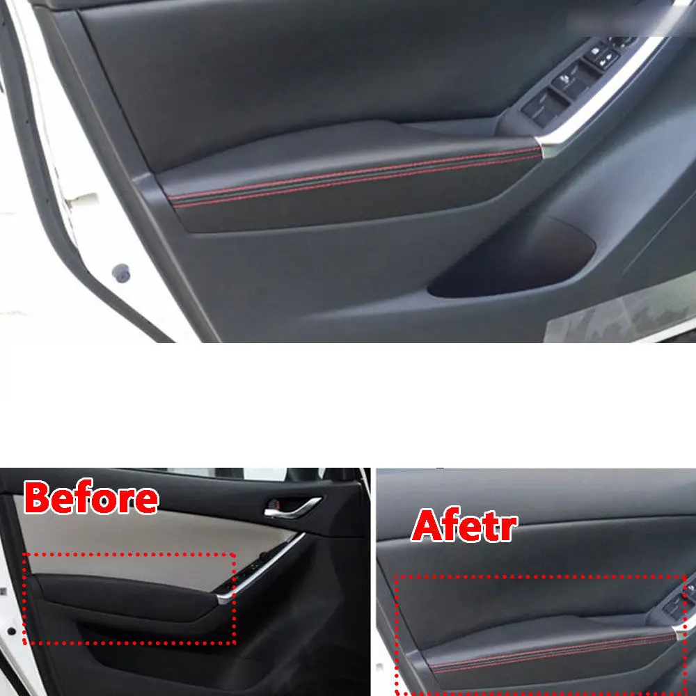 Для Mazda CX 5 PU дверь подлокотник поверхности крышки отделкой Панель
