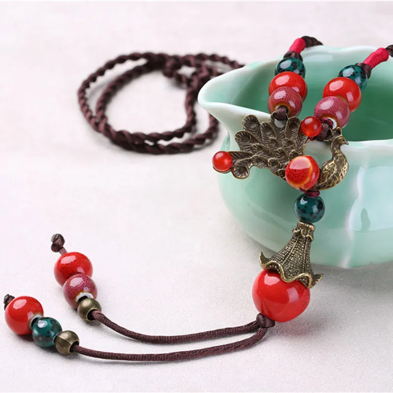 Длинное ожерелье для женщин Ювелирные Изделия подарок керамические аксессуары