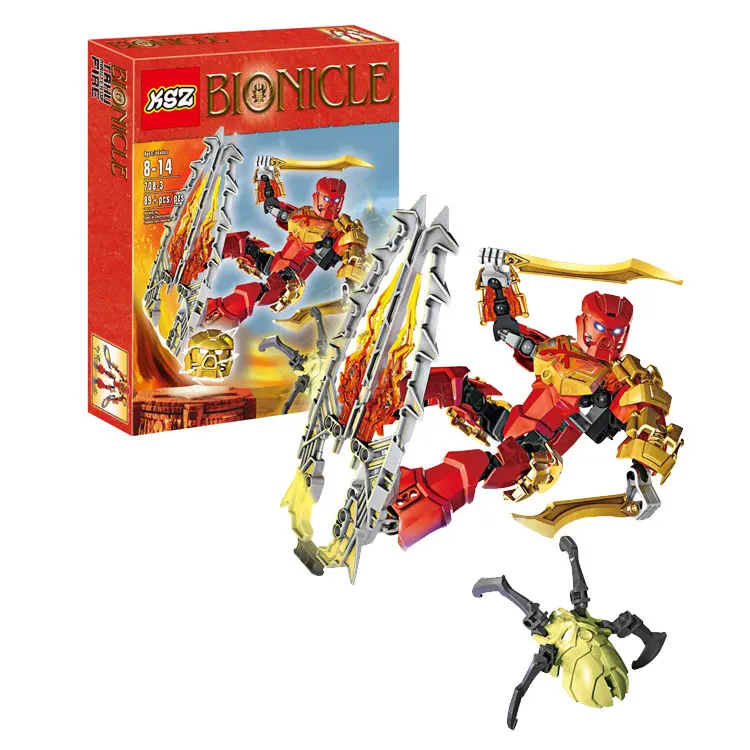 Reedcall 89 шт Bionicle Tahu Master of Fire 70787 игрушка совместимая с Legoings строительные