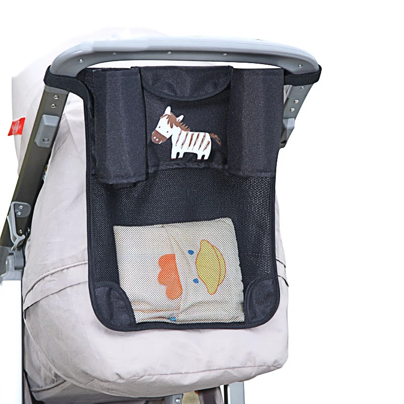 Multifunction Crib/Stroller Organizer Bag for Baby Carriage/Prams Accessories Cartoon Baby Stroller Mother Bag  33*40 cm